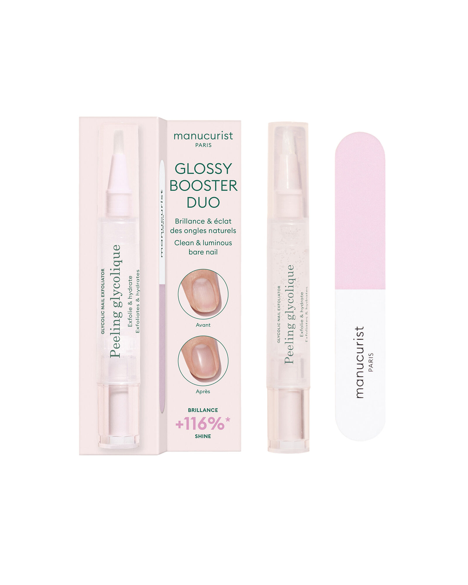 Manucurist Glossy Booster Nail Duo 