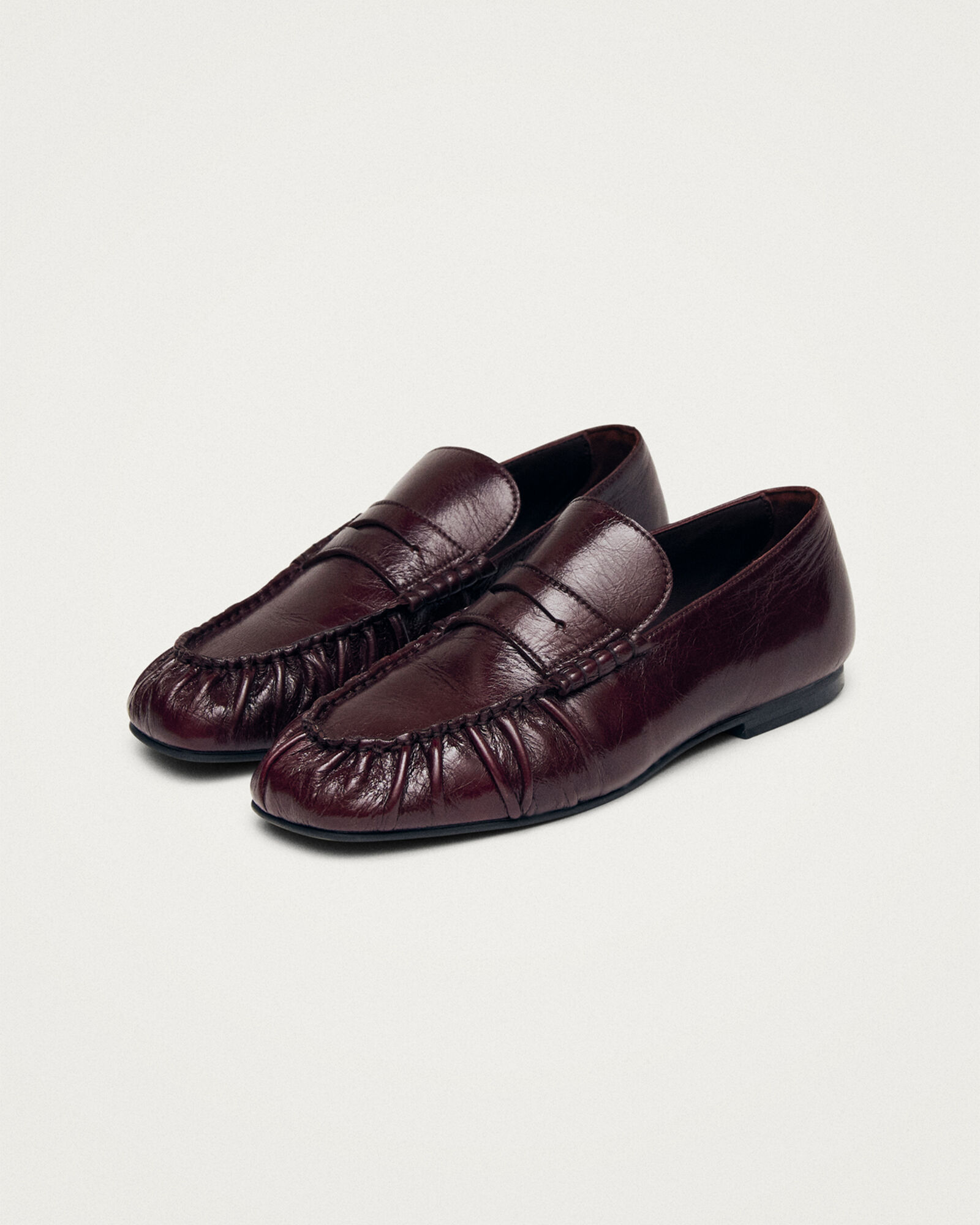 Alohas Aven Rift Burgundy Leather Loafers