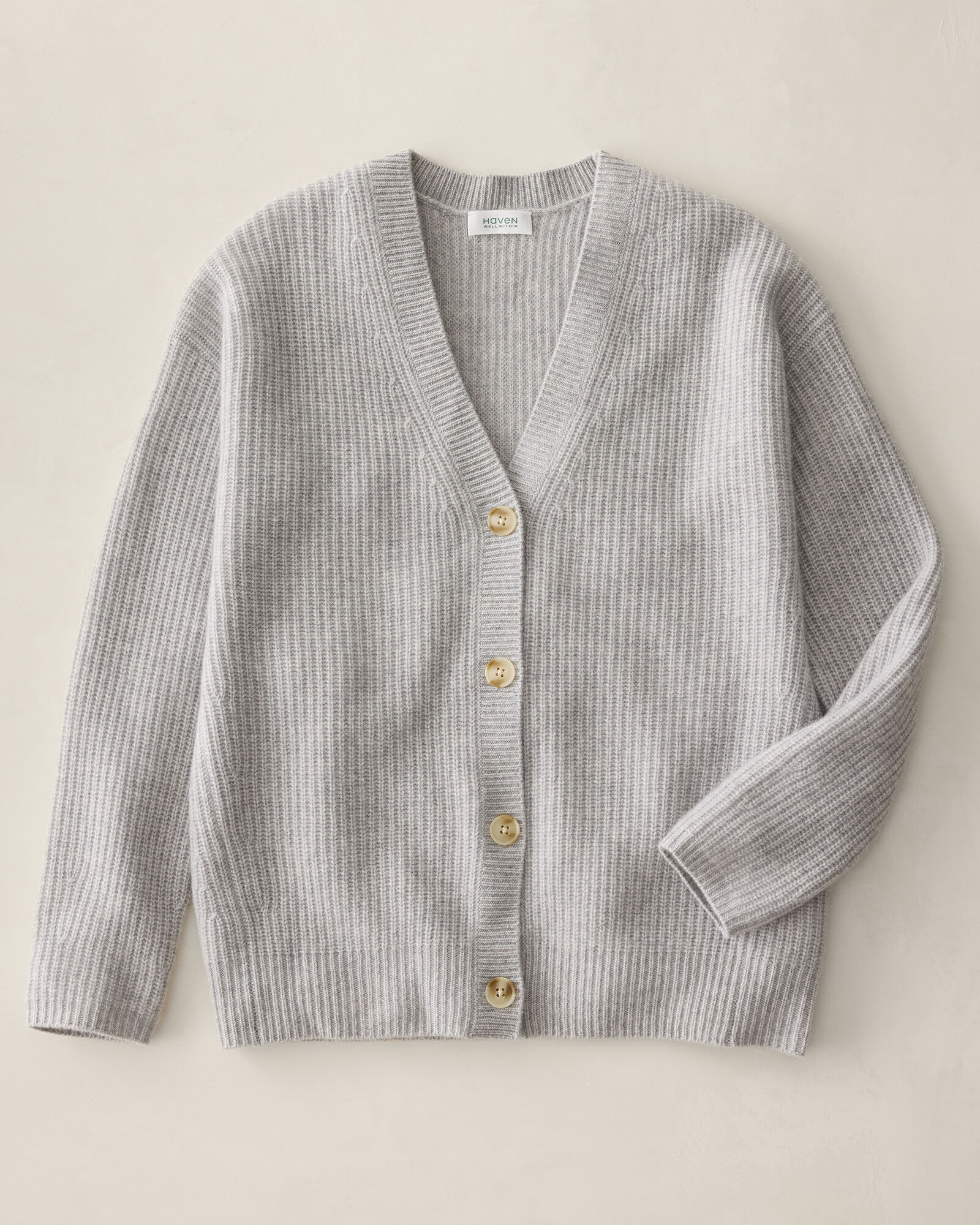 Cashmere Shaker Stitch Cardigan