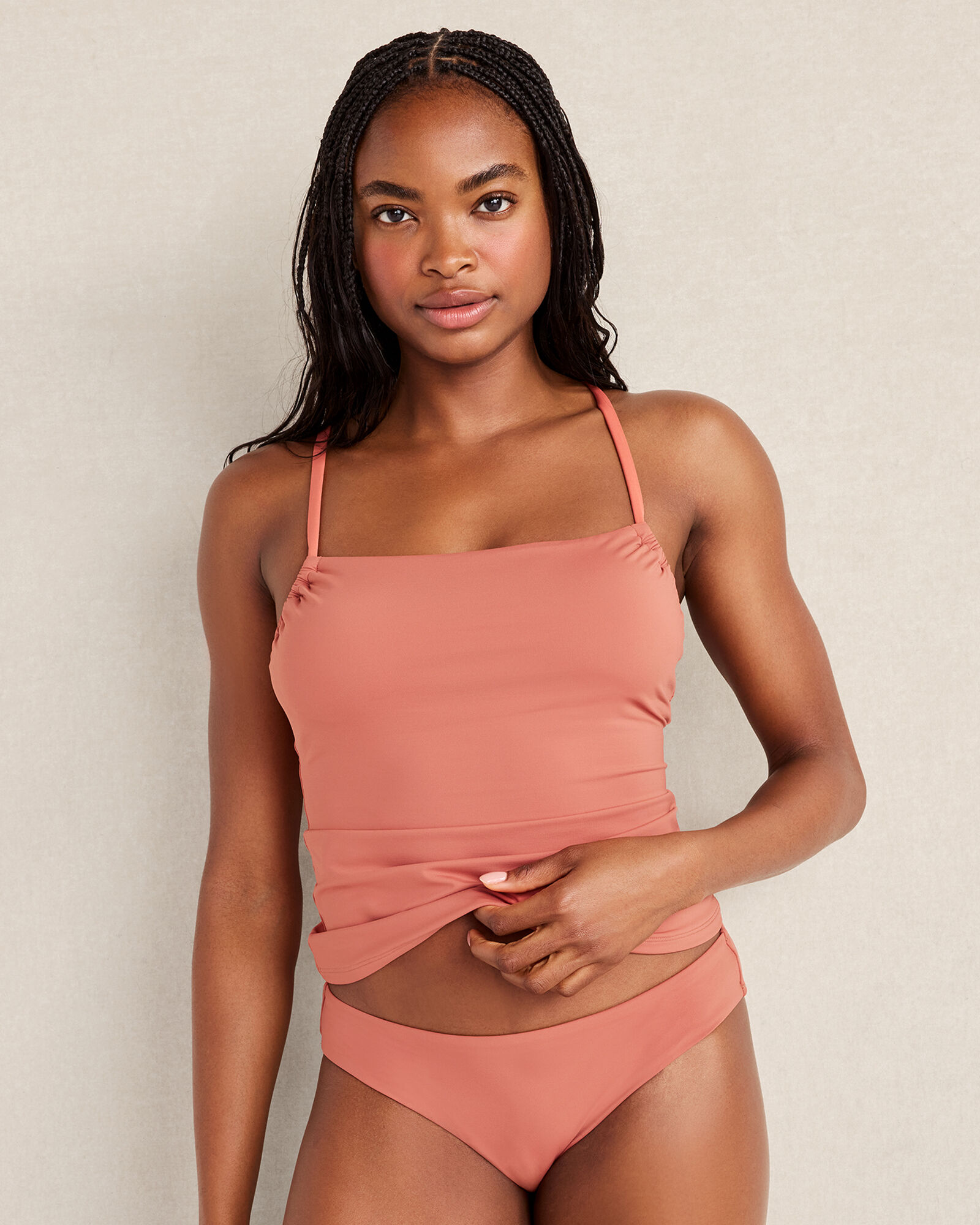 Square Neck Tankini Top