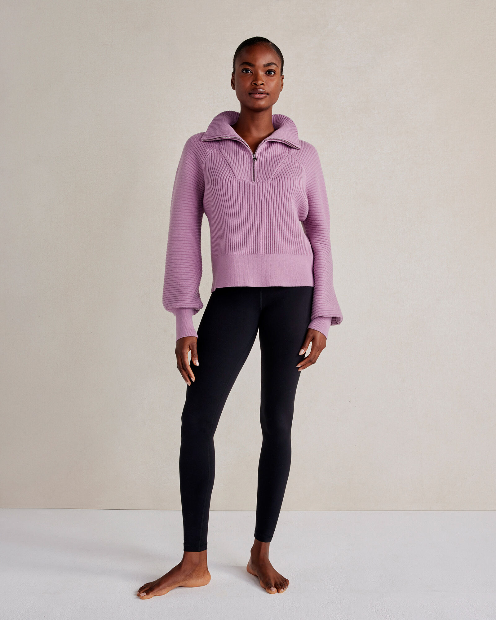 Varley Half-Zip Sweater - Smoky Grape
