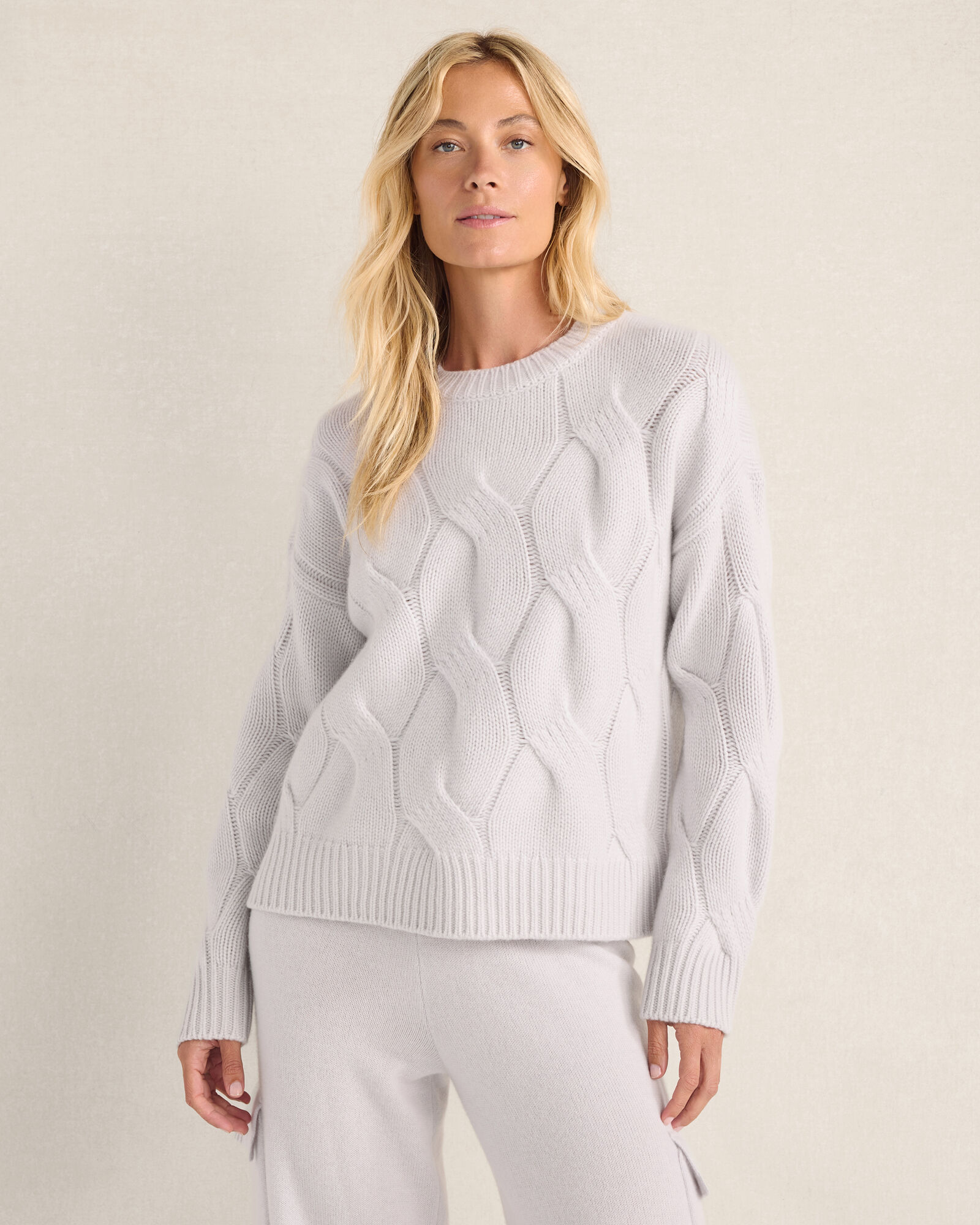 Cashmere Exploded Cable Sweater