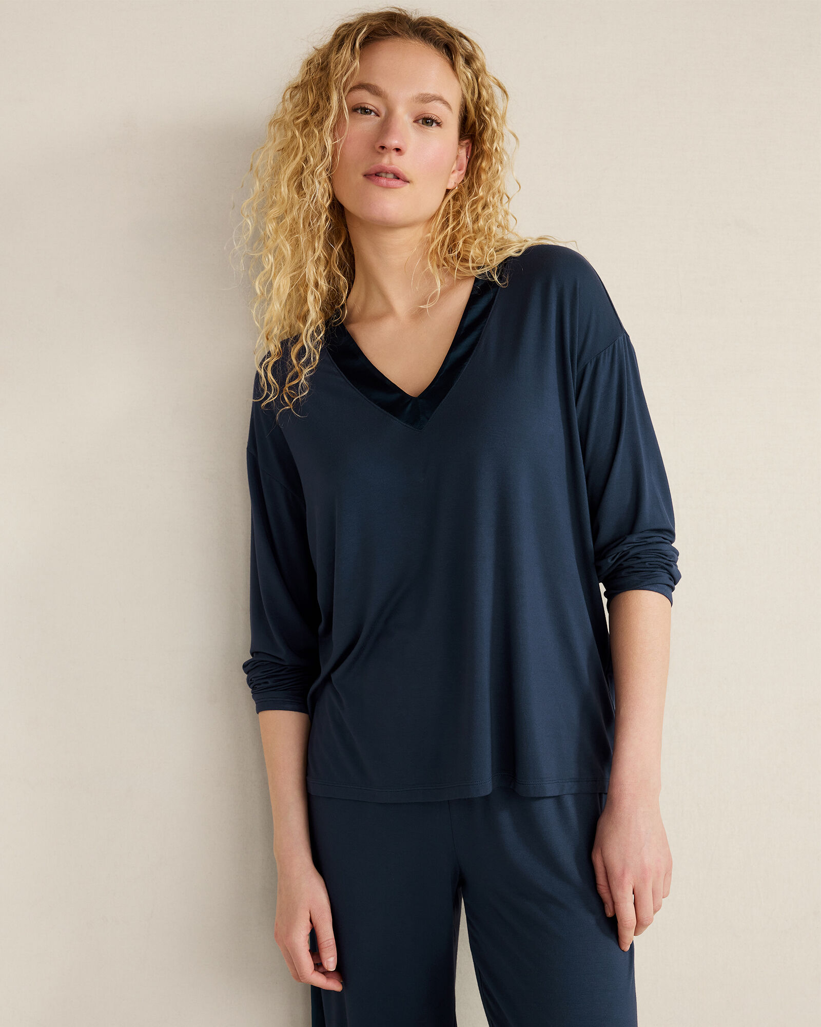 Calm &amp; Cool Long Sleeve Sleep Top