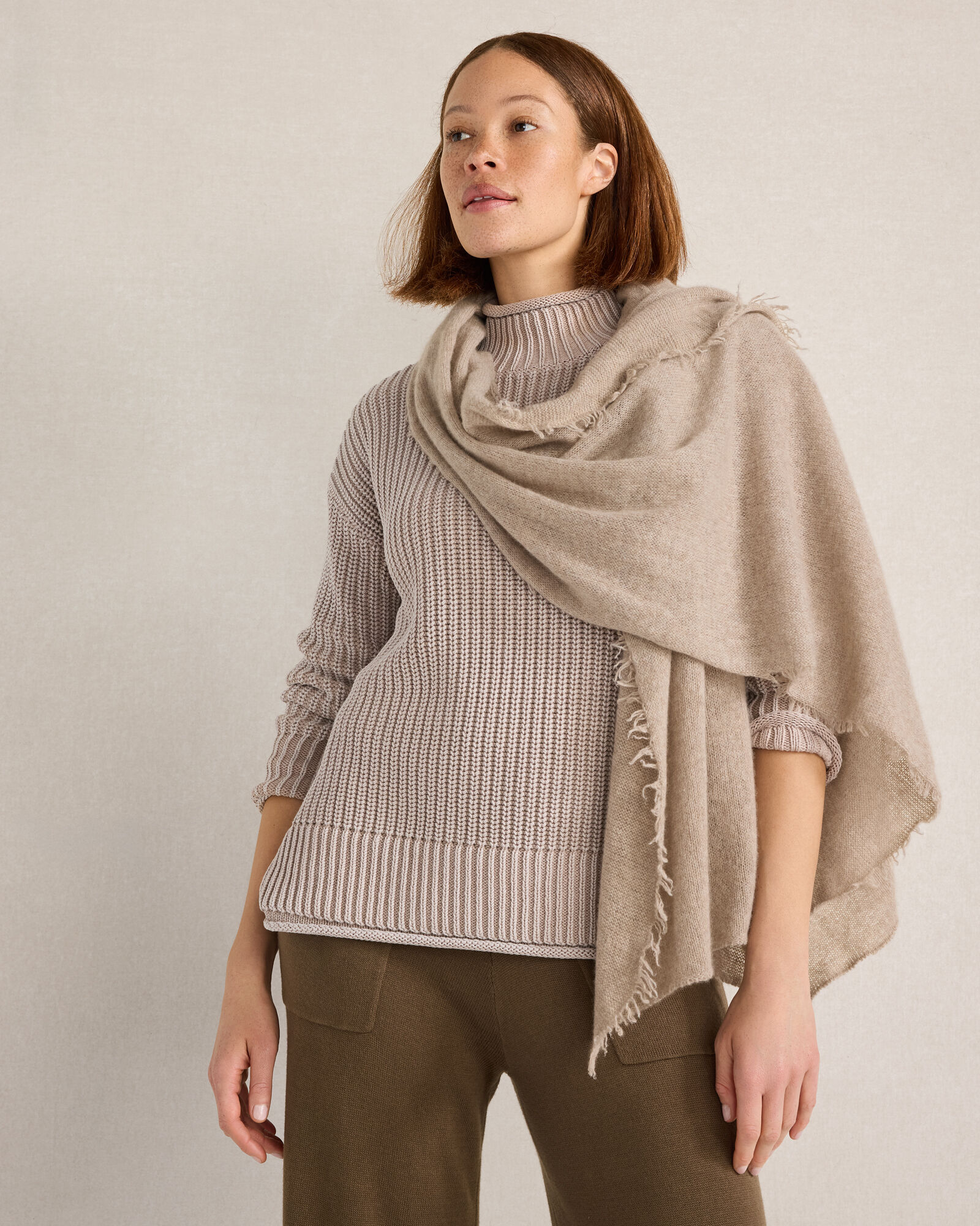 NOSETTA Cashmere Knit Scarf