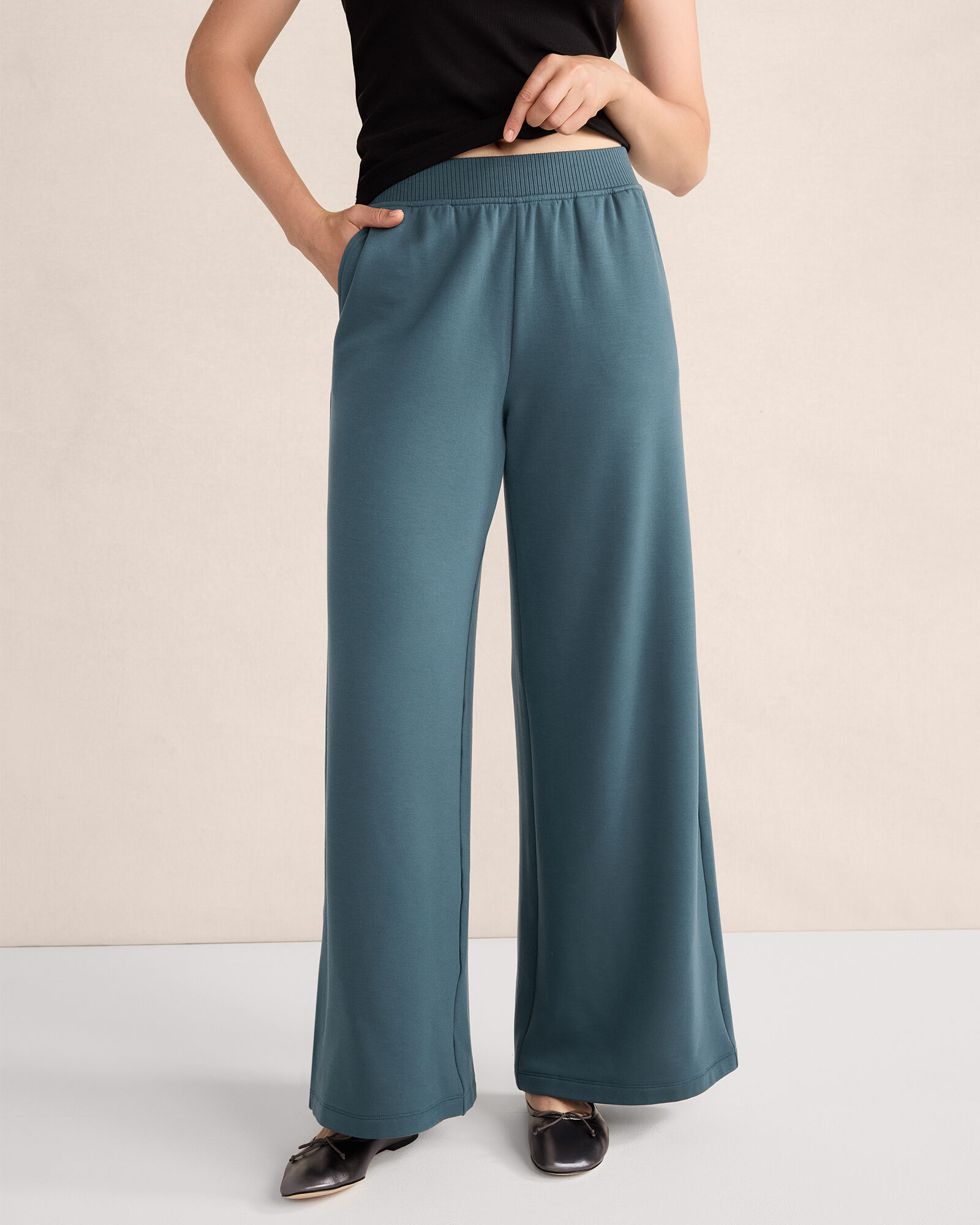 Fleece Wide Leg Pants