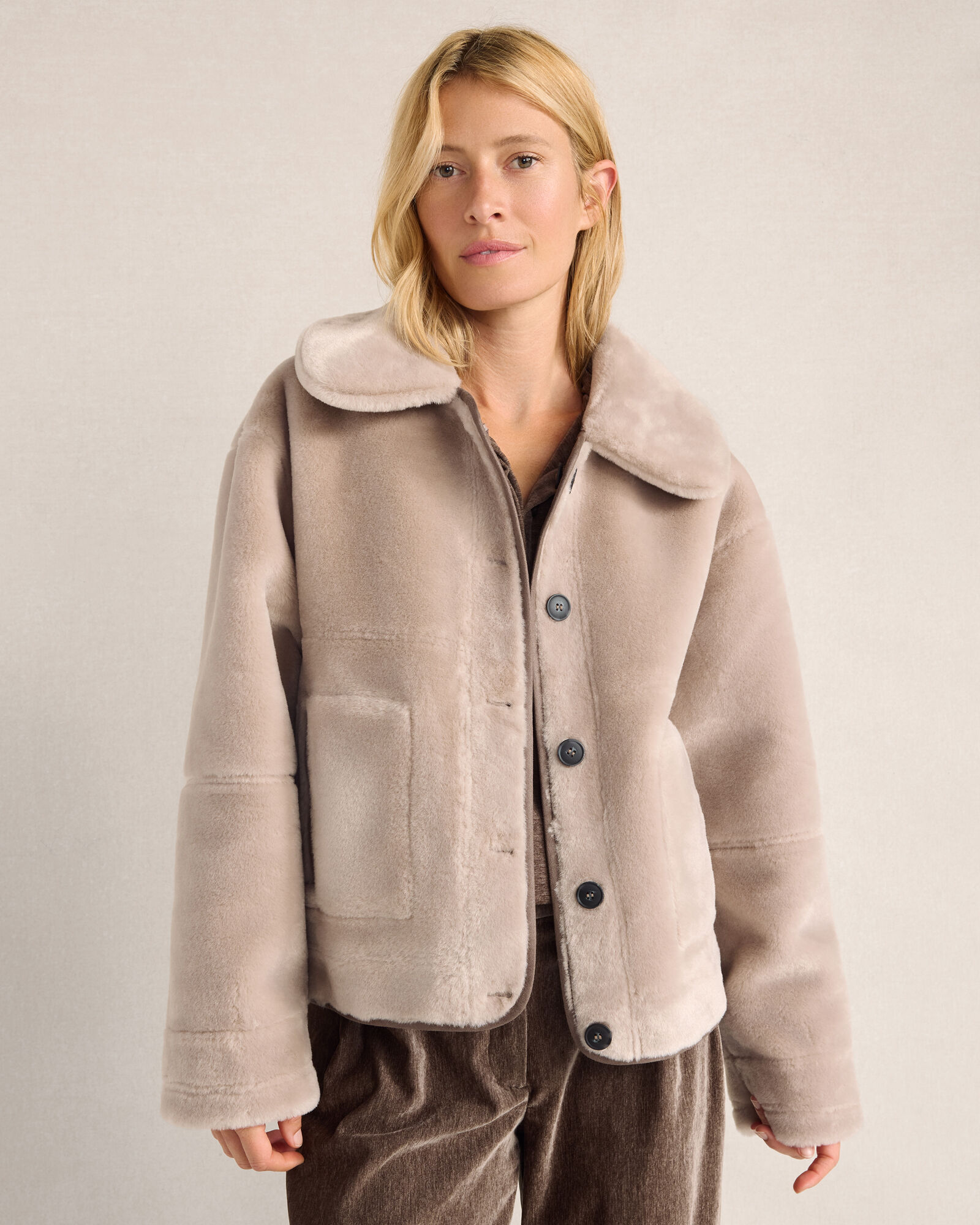 Reversible Faux Shearling Jacket
