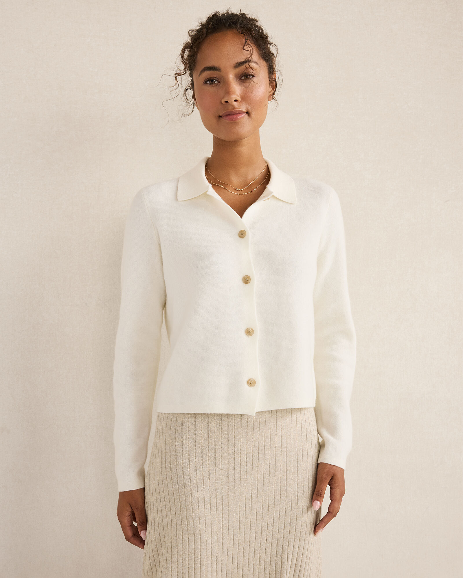 Wool Blend Sweater Jacket