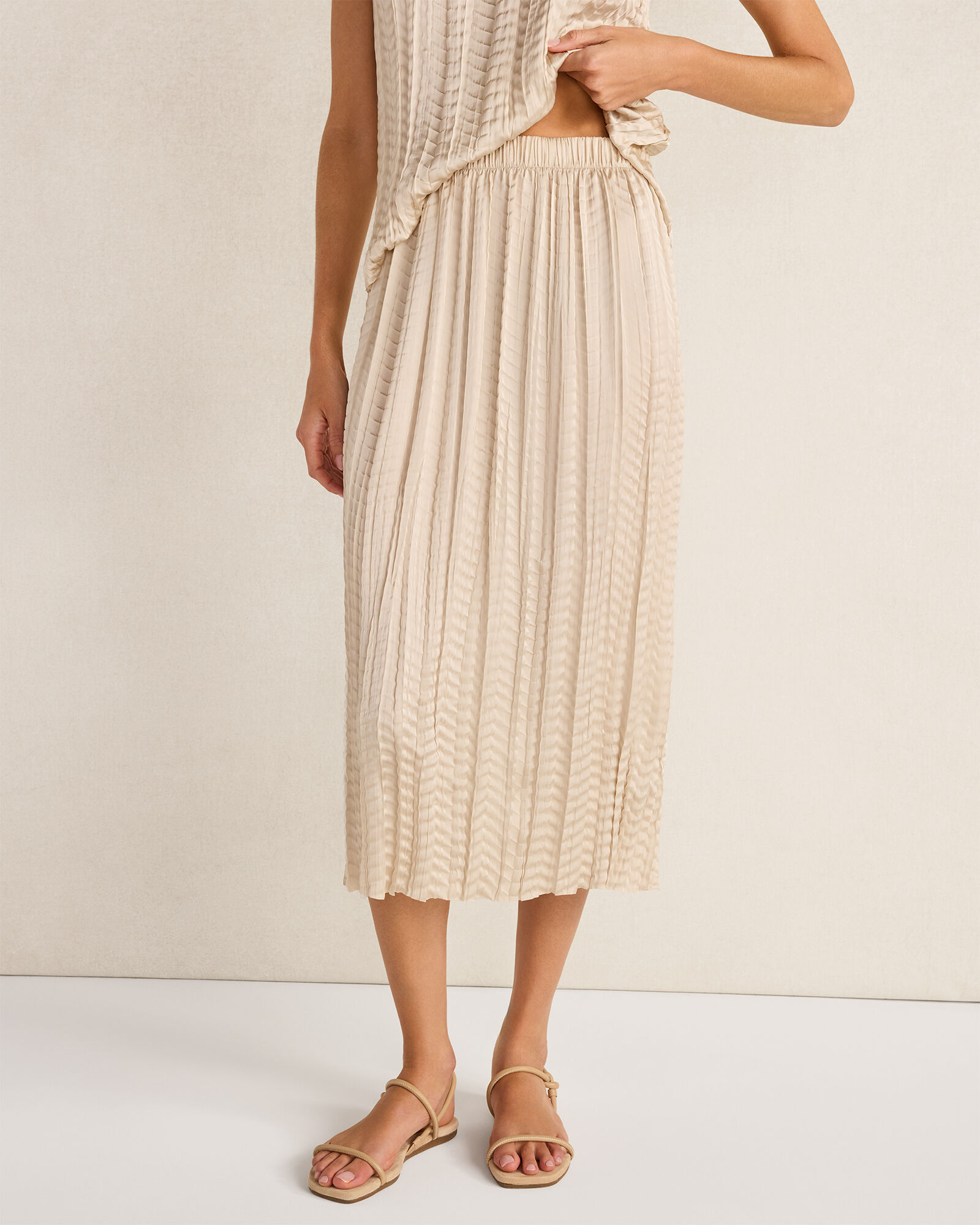 Radiant Pleated Skirt