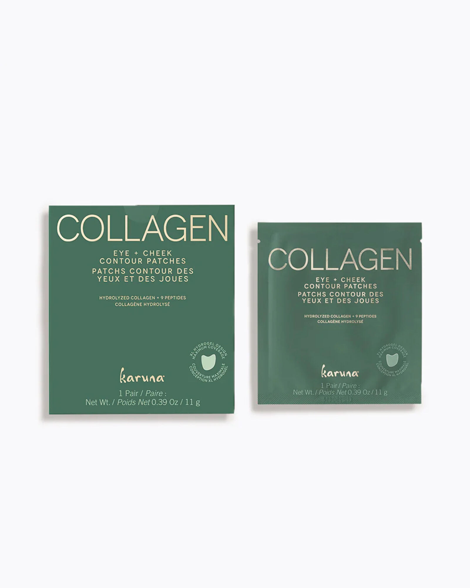 Karuna Collagen Hydrogel Eye + Cheek Contour Patches