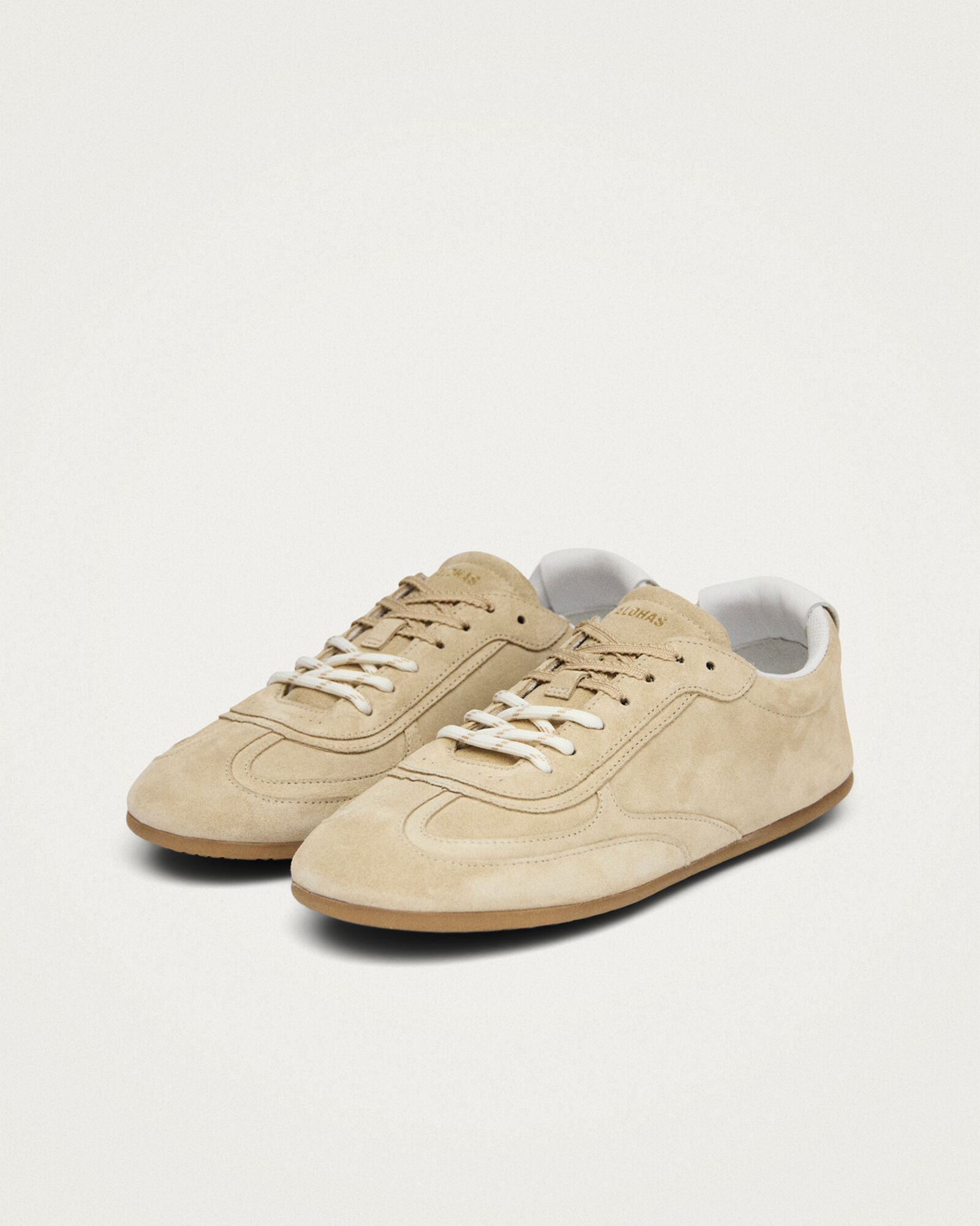 Alohas Tb.24 Suede Beige Leather Sneakers