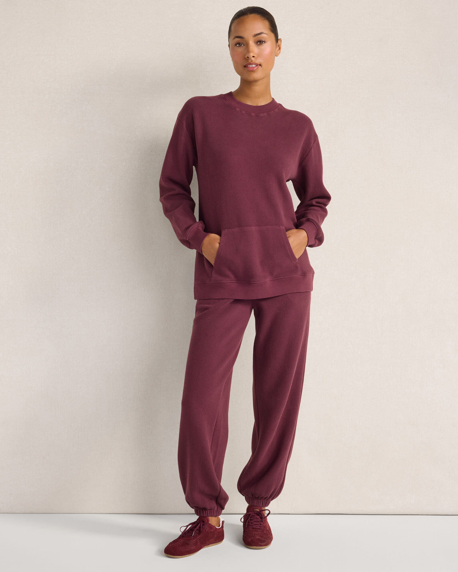 Resti Organic Cotton Waffle Cuffed Pants