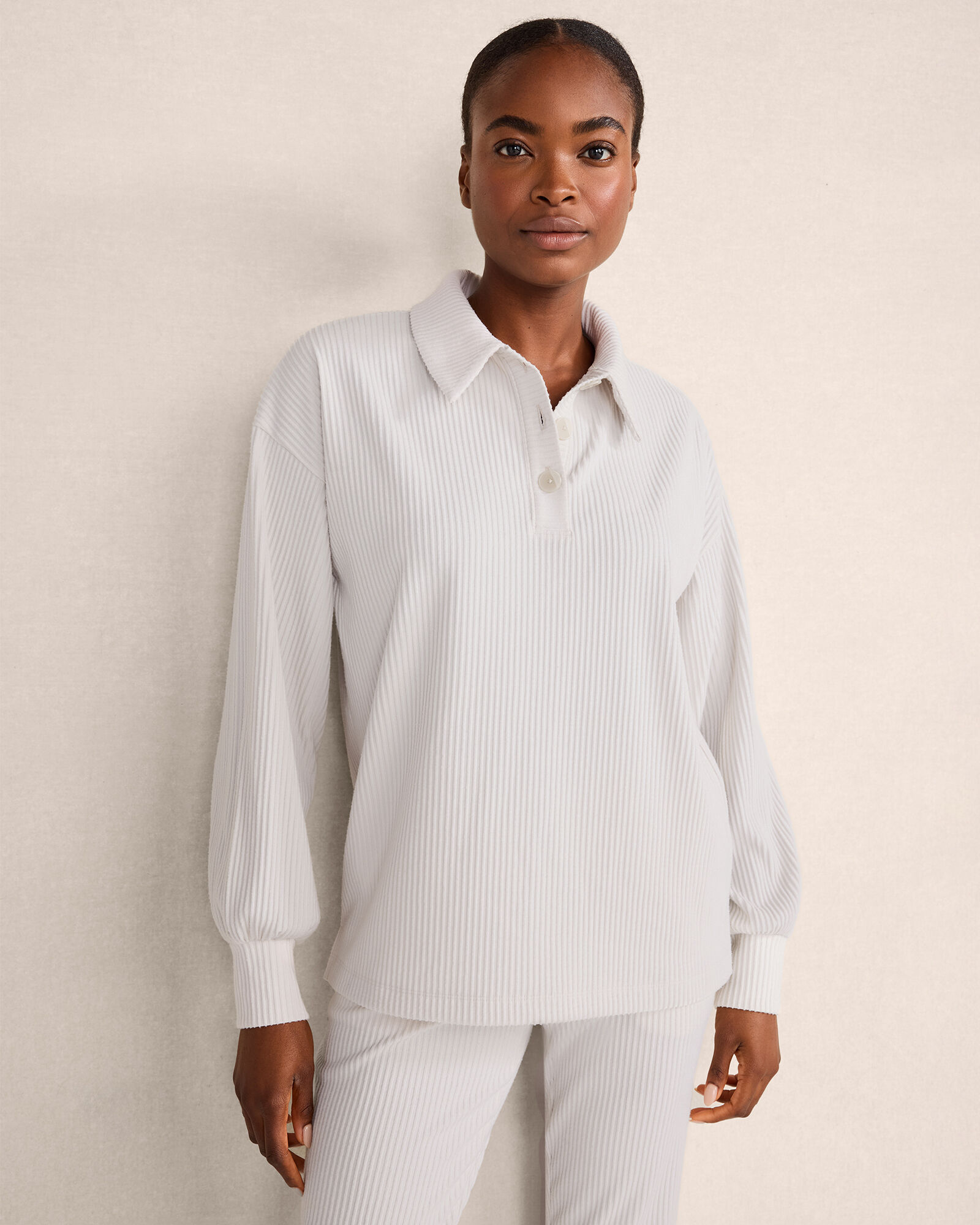 Ottoman Rib Polo Popover