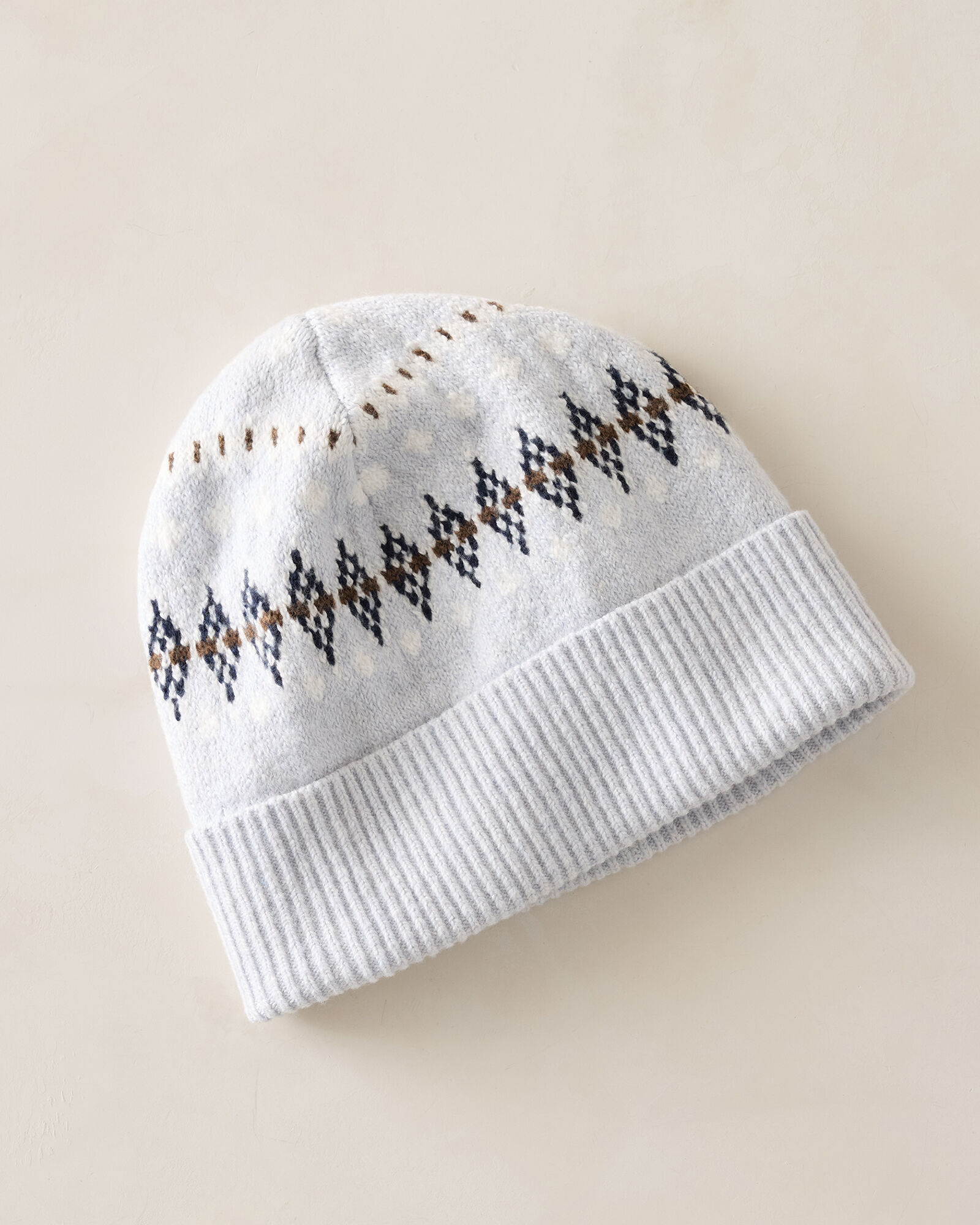 Organic Cotton Blend Nordic Fair Isle Hat