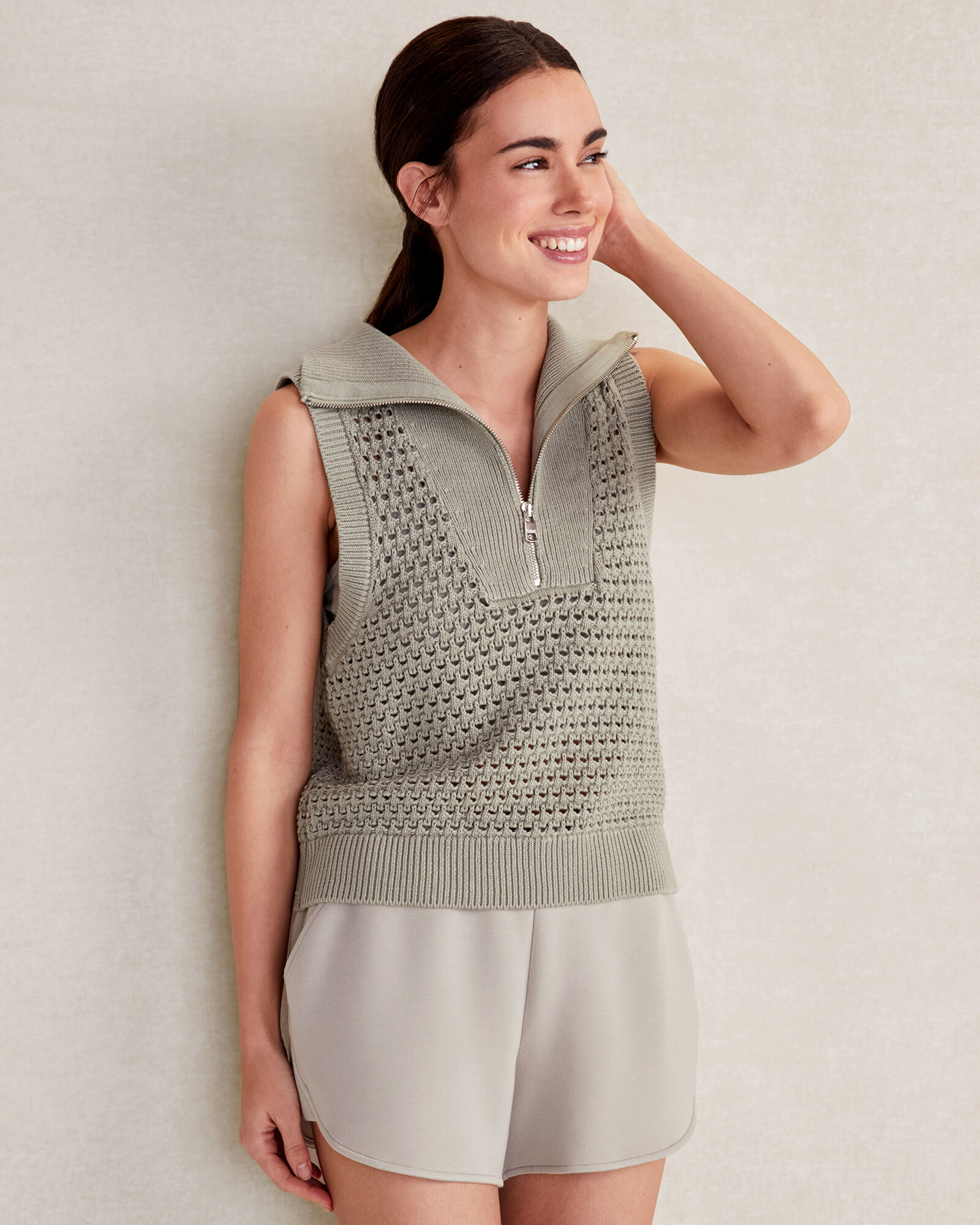 Varley Bains Half-Zip Tank