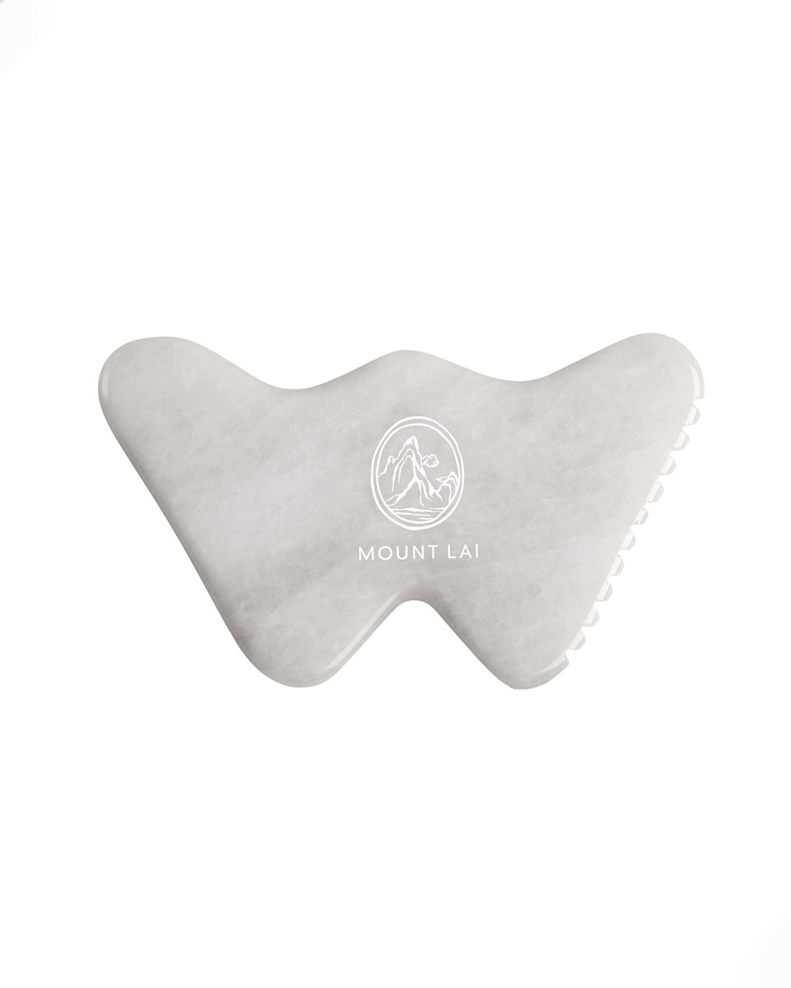 Mount Lai Vitality Qi White Jade Gua Sha Sculpting Tool