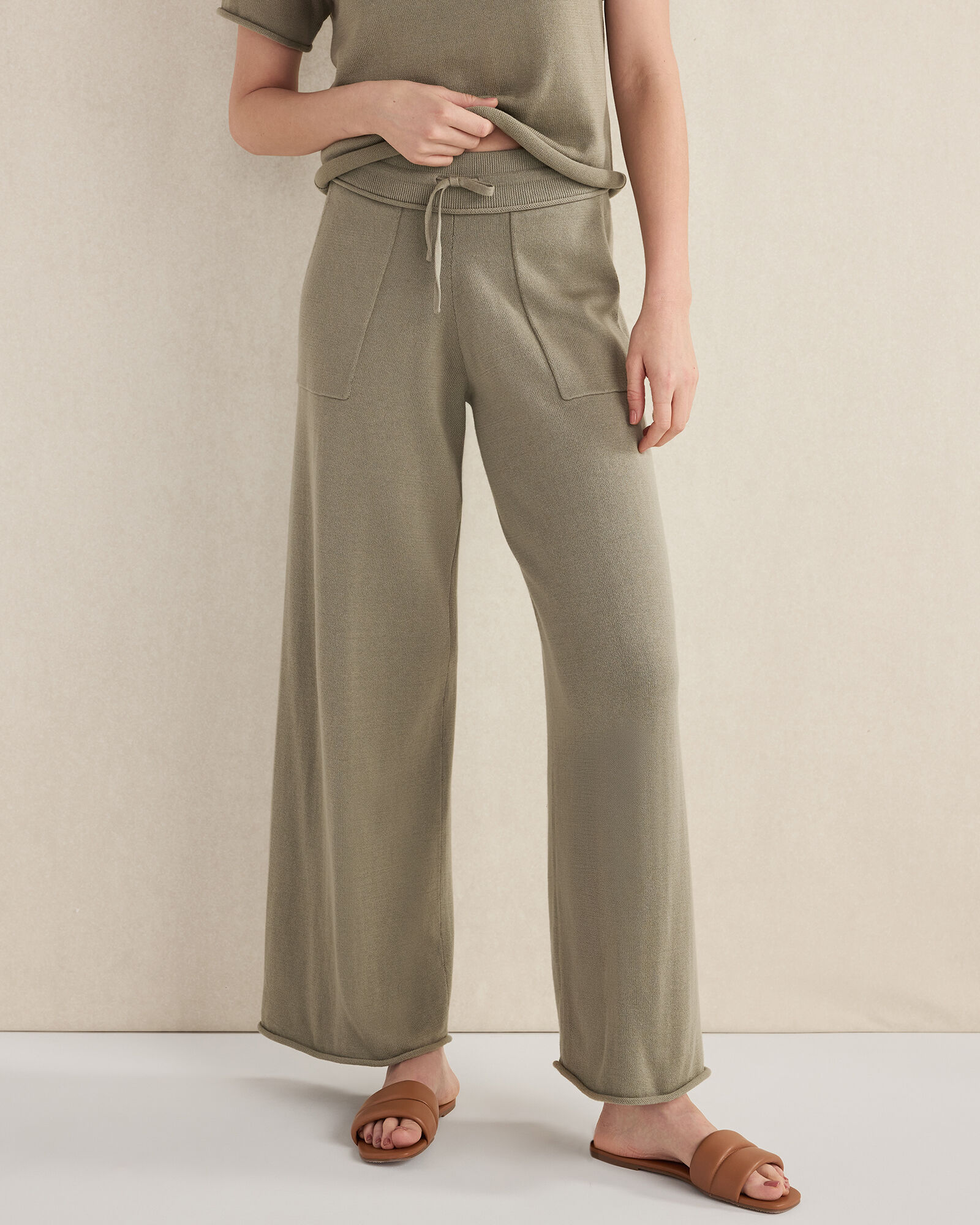 Organic Cotton Knit Pants