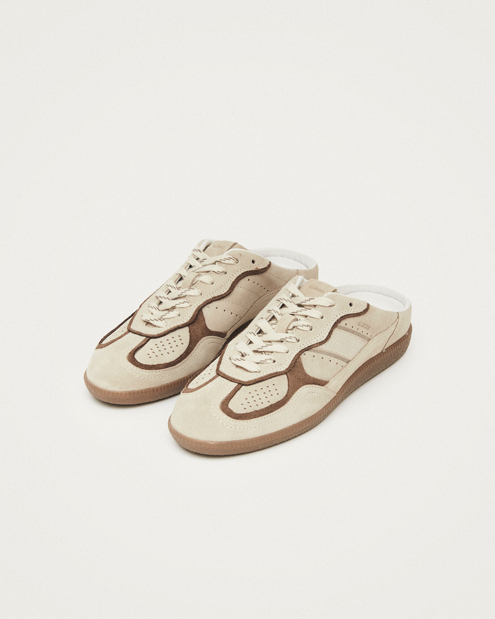 ALOHAS Tb.490 Cream Leather Sneaker Mules