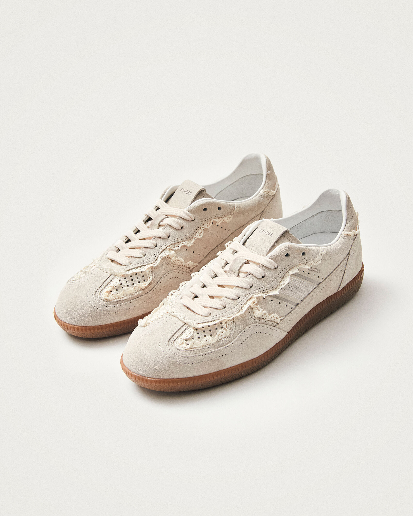 ALOHAS Tb.490 Crochet Cream Leather Sneakers