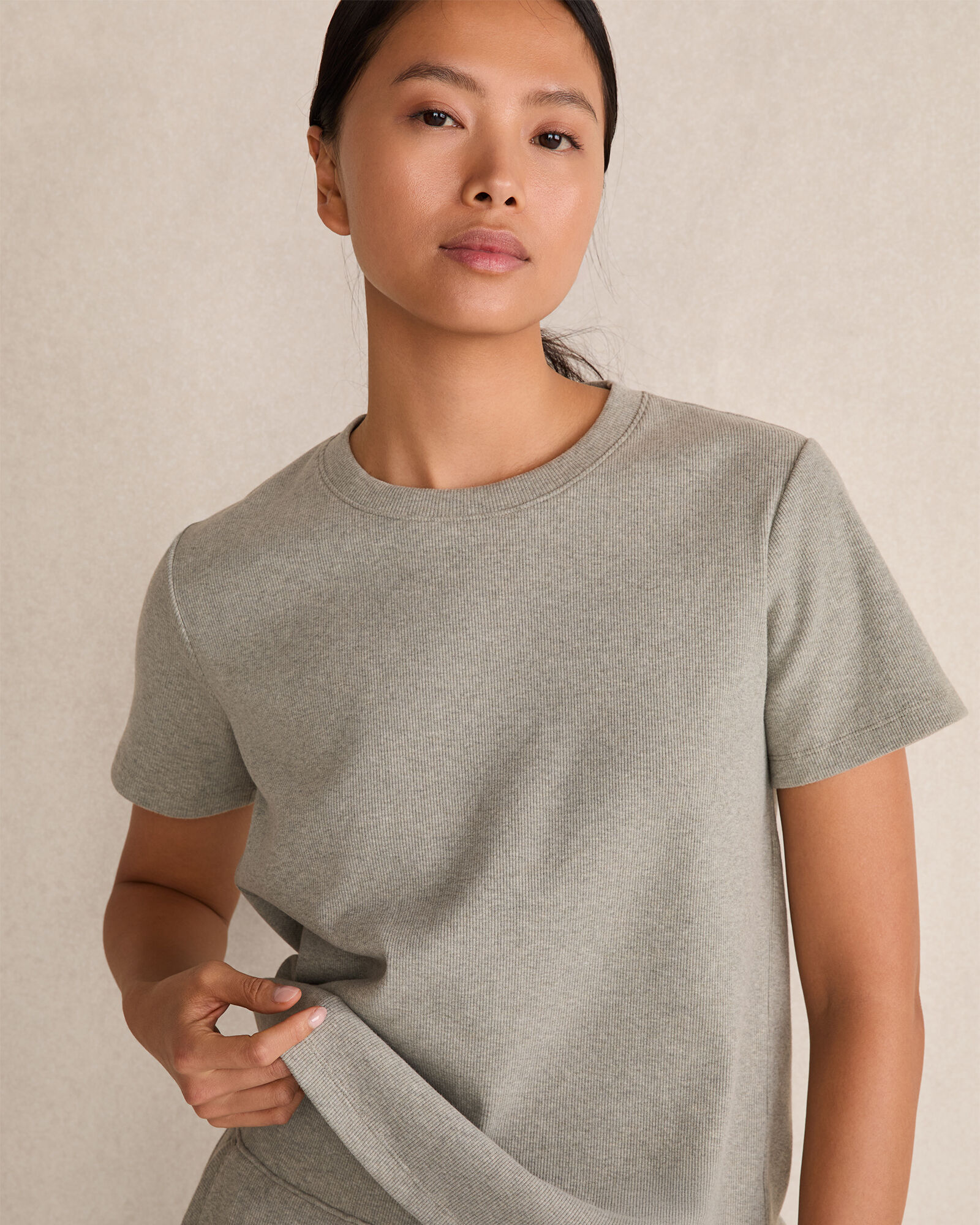 Resti Organic Cotton Rib Knit Tee