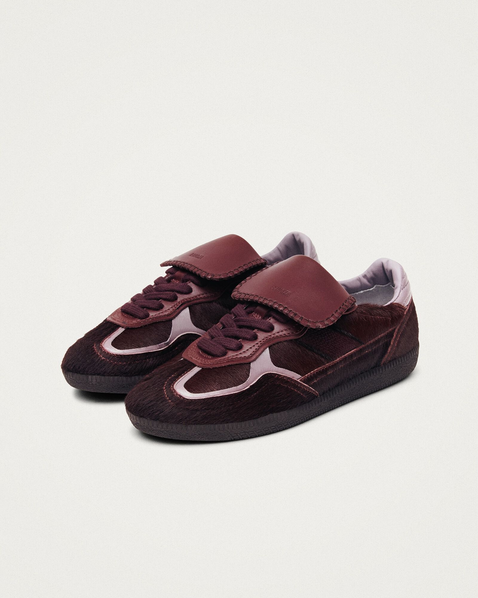 ALOHAS Tb.490 Club Soft Burgundy Leather Sneakers