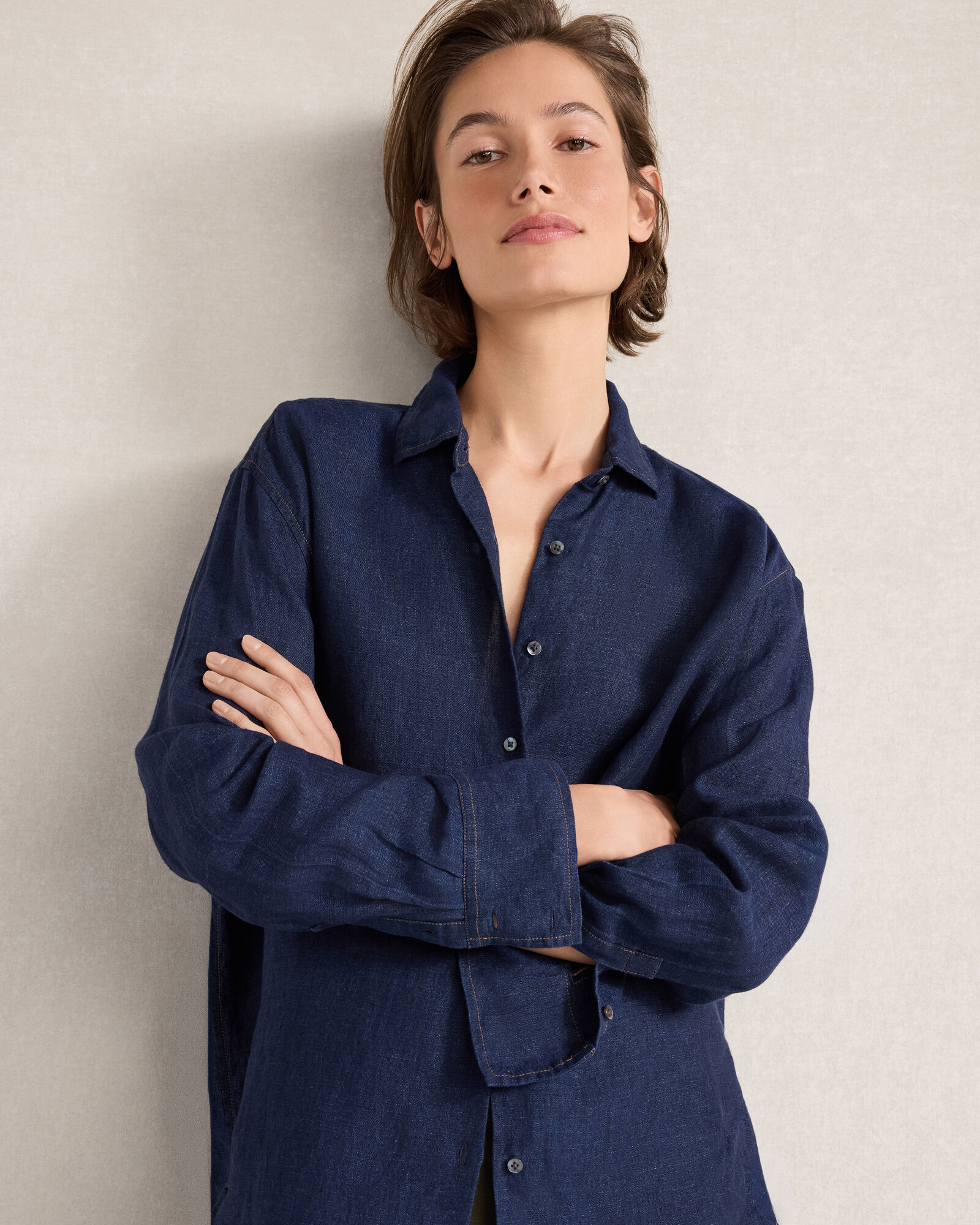 The Daily Shirt in D&eacute;lav&eacute; Linen