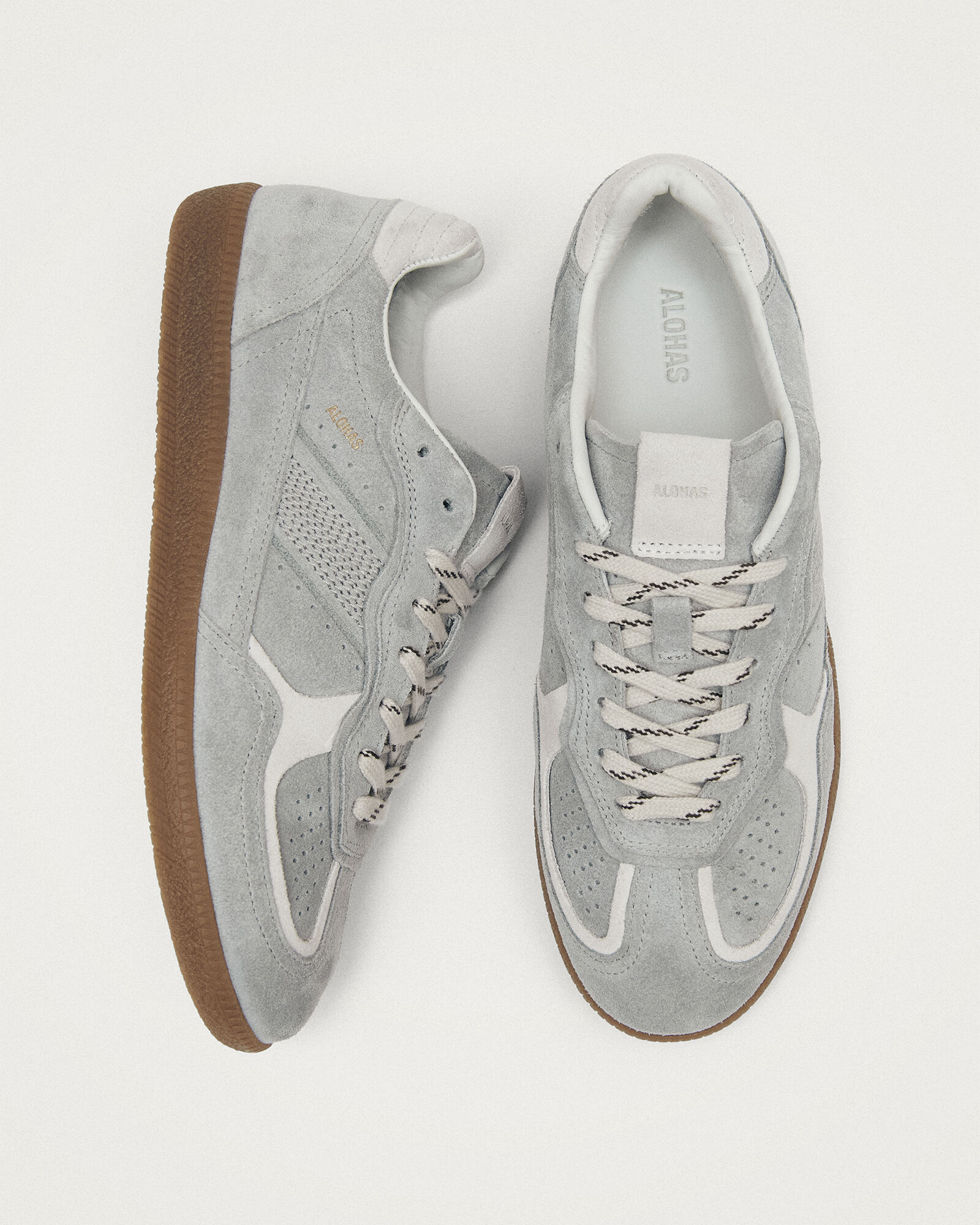 ALOHAS TB.490 Rife Grey Leather Sneakers