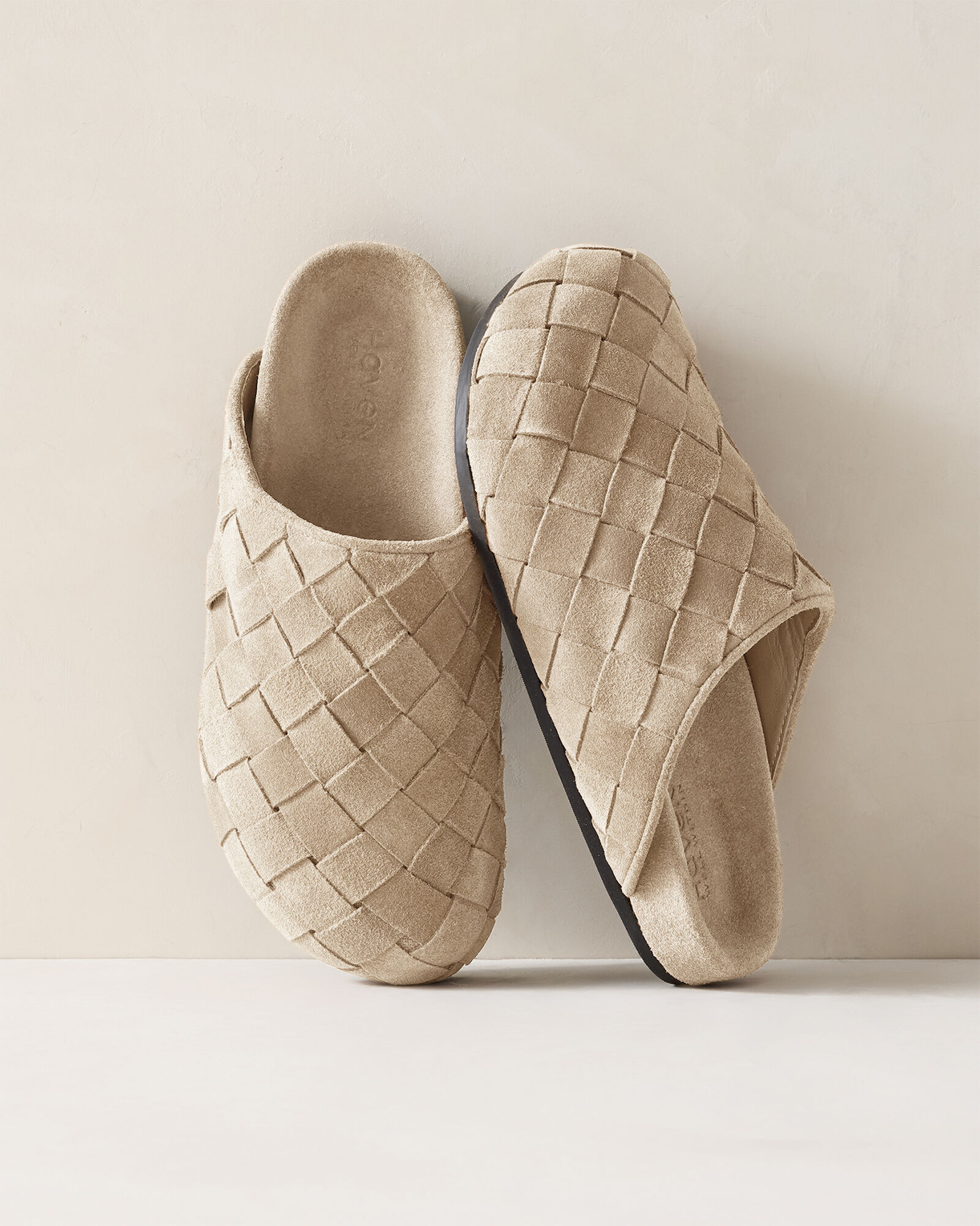 Woven Suede Clogs