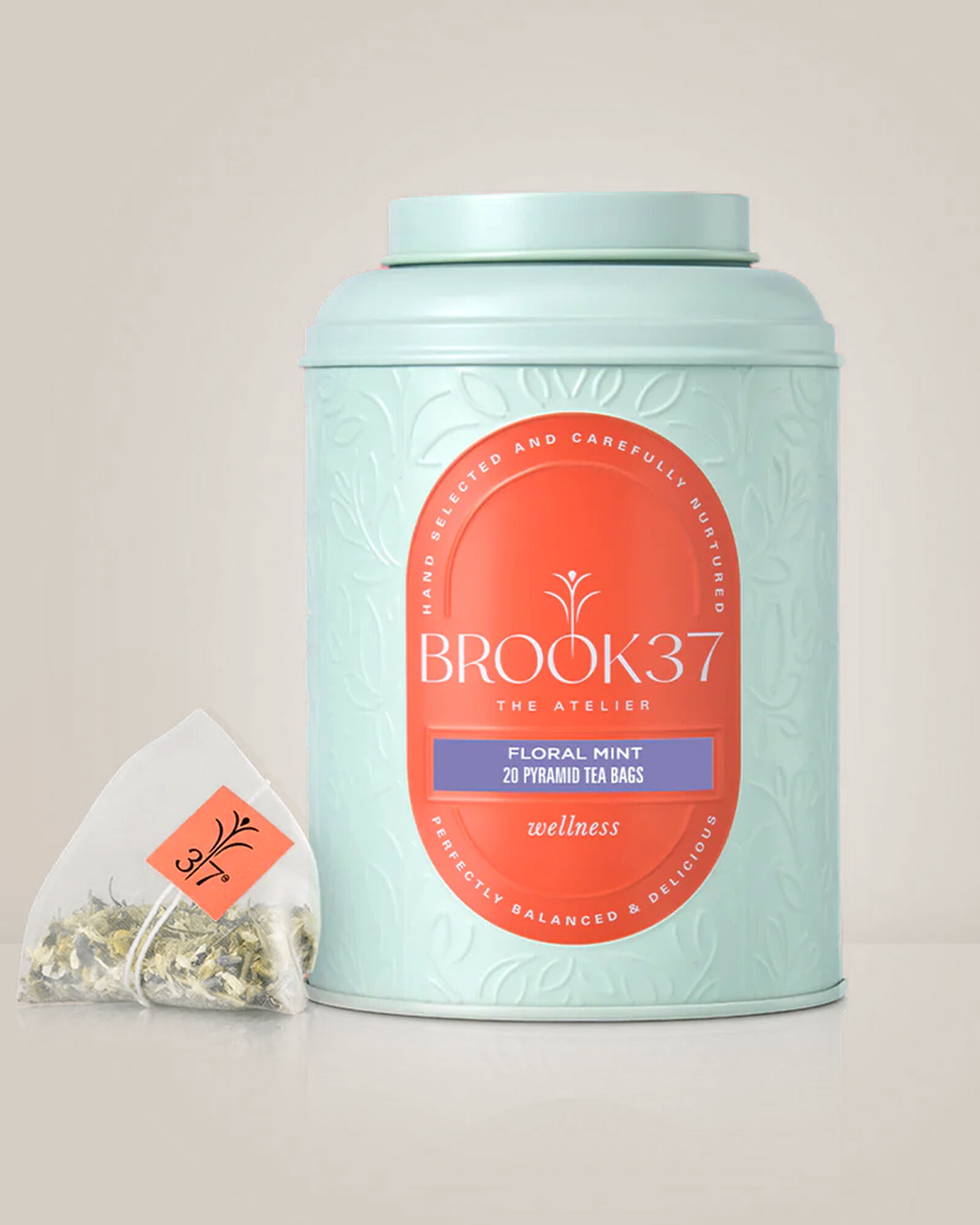Brook37 Floral Mint Pyramid Tea Bags