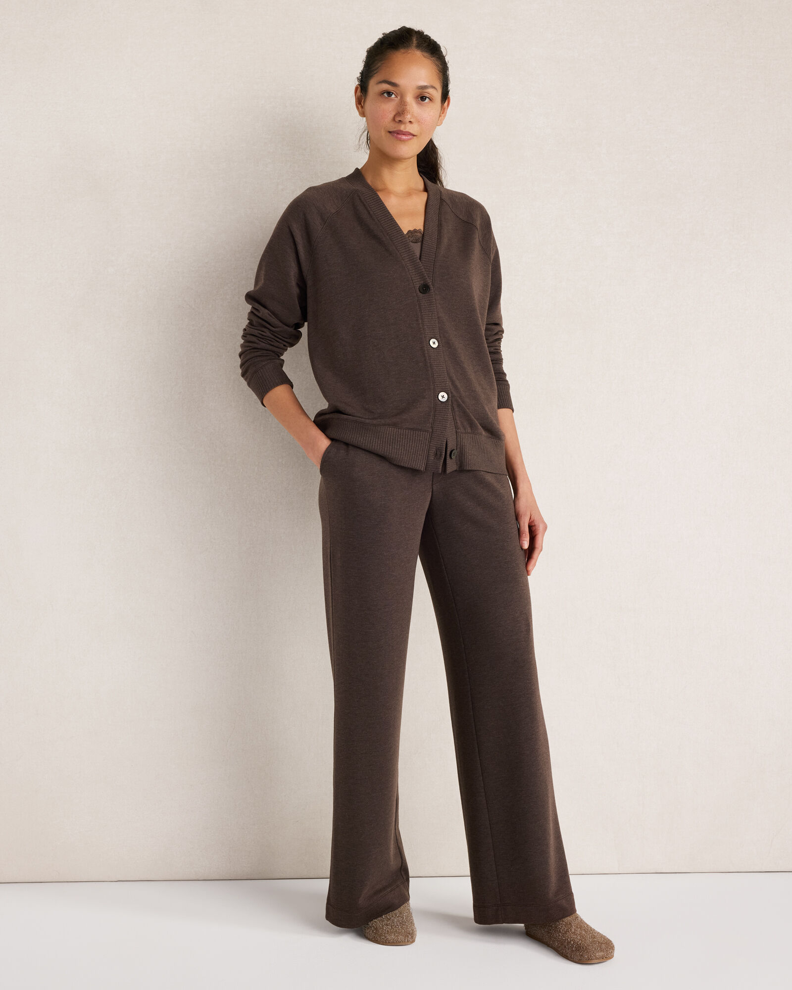 Fleece Wide Leg Pants