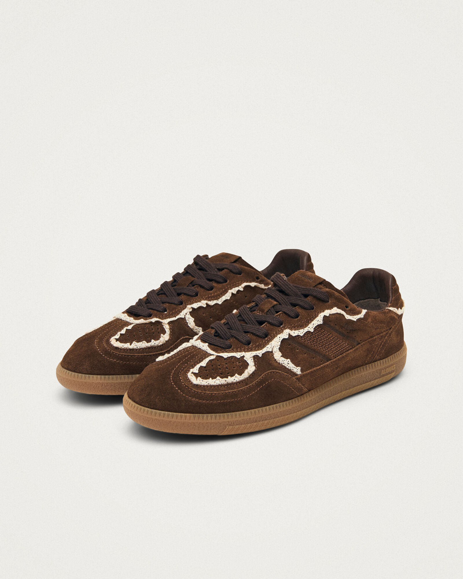 Alohas Tb.490 Crochet Chocolate Brown Leather Sneakers