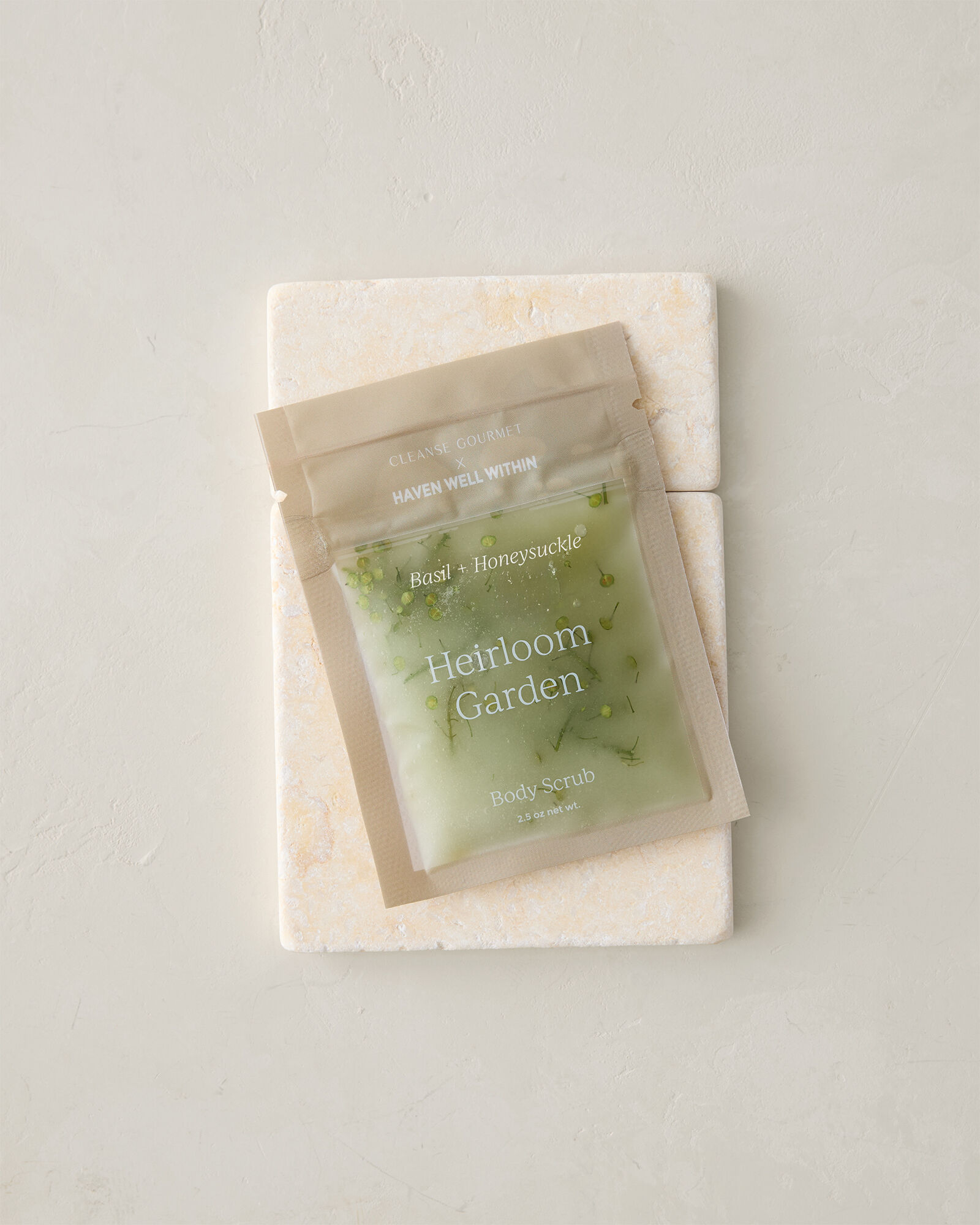Cleanse Gourmet x Haven Well Within Scrub Pouch